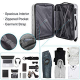 Merax 3 Pcs Luggage Set Expandable Hardside Lightweight Spinner Suitcase with TSA Lock [Upgraded Version], Black