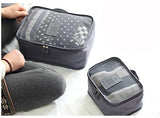 6 Set Packing Cubes,Travel Luggage Organizer-3 Travel Cubes + 3 Pouches (Grey)