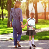 LORVIES Japanese Traditional Objects Bookbags Student Daypack Backpacks for Boys Girls