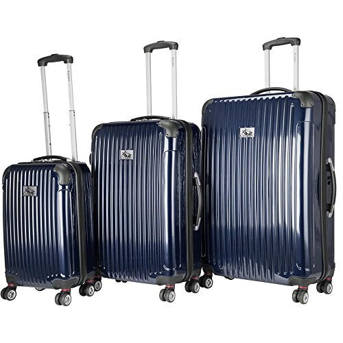 Chariot Paola 3-Piece Hardside Expandable Lightweight Spinner, Navy