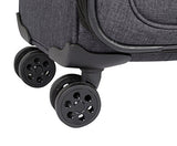 Sammy'S Soft Goods Co. Saint Dominique Expandable 20" Suitcase, Black/Grey