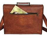 16 Inch Vintage Handmade Leather Messenger Bag for Laptop Briefcase Best Computer Satchel School