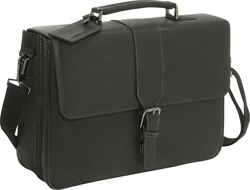 Kenneth Cole Reaction "Till Death Do Us Port" Double Gusset Flapover Portfolio - Luggage Factory