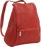 LeDonne Leather U-Zip Mini Backpack