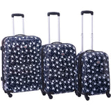 American Flyer Stars 3pc Hardside Spinner Set