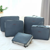 5PCS/Set Brand Unisex traveling bag in bag packing cubes luggage clothes storage bag organizer