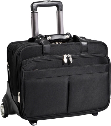 McKlein R Series Roosevelt Nylon 17in Wheeled Laptop Case