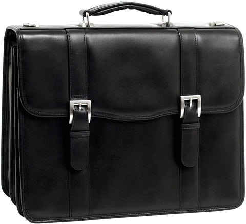 McKlein V Series Flournoy Leather Dbl Compartment Laptop Case