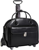 McKlein W Series Glen Ellyn Leather Wheeled Ladies Case