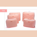 5pcs In One Set Travelling Storage Bag Luggage Clothes Tidy Organizer Cute Pouch Suitcase