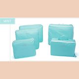 5pcs In One Set Travelling Storage Bag Luggage Clothes Tidy Organizer Cute Pouch Suitcase