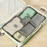 6 Pcs/Set Waterproof Travel Home Luggage Travel Bag Clothes Wholesale Organizer Pouch Case Bags