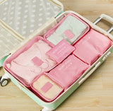 6 Pcs/Set Waterproof Travel Home Luggage Travel Bag Clothes Wholesale Organizer Pouch Case Bags