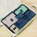6 Pcs/Set Waterproof Travel Home Luggage Travel Bag Clothes Wholesale Organizer Pouch Case Bags