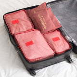 6 Pcs/ set High Quality Oxford Mesh Cloth Travel Bag Organizer Luggage Packing Cube  Organizer
