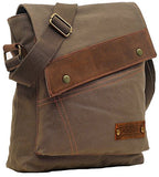 Sechunk Messenger Bags， Vintage Small Canvas Shoulder Crossbody Purse Green