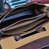 Men Bags, Berchirly PU Faux Leather Office Briefcase Handbag Cross Body Tote Bag