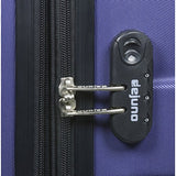 Dejuno Logan 3-Piece Hardside Spinner Combination Lock Luggage Set, Navy