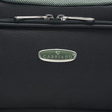 Gabbiano The Glasgow Softside Collection 3 Piece Spinner Set (Black/Green)