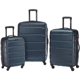 Samsonite Omni Hardside Luggage Nested Spinner Set of 3 Teal with Travel Kit