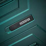 American Tourister Trip Locker Hardside Checked Luggage with Dual Spinner Wheels, Dark Green