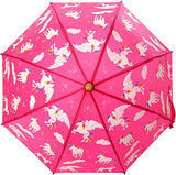 Hatley Girls' Little Printed Umbrellas, Rainbow Unicorns, One Size