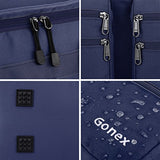 Gonex 45L Travel Duffel, Gym Sports Luggage Bag Water-Resistant Many Pockets(Blue)