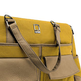 Lencca Alpaque Duffle Luggage Laptop Shoulder Bag For Up To 15.6" Laptop (Mustard Yellow / Cool