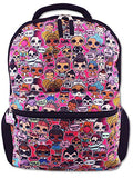 L.O.L. Surprise! Dolls Girls 16" School Backpack (One Size, Black/Pink)