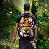 Thikin Crazy Horse Cool 3D Animals Children School Book Bags Printing Backpacks