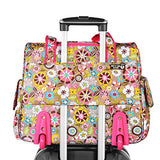 Olympia Deluxe Fashion Rolling Overnighter, Tulip, One Size