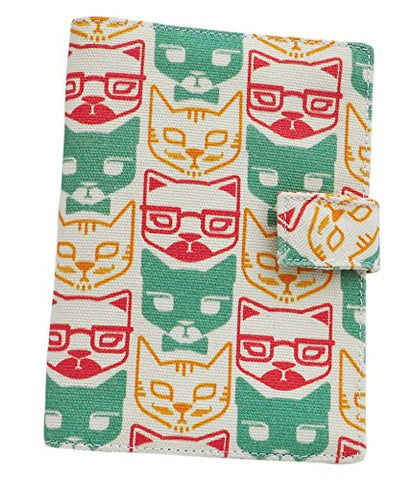 Kitten Cat Vintage Patterns Canvas Passport Holder Protect Cover Case