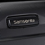 Samsonite Omni Hardside Nested Spinner Set Black with Luggage Scale Red/Black