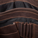 David King & Co. Full Flap Messenger Distressed, Cafe, One Size