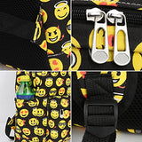 Zicac School Canvas Emoji Backpack Smiling Face Satchel Printed Emoji