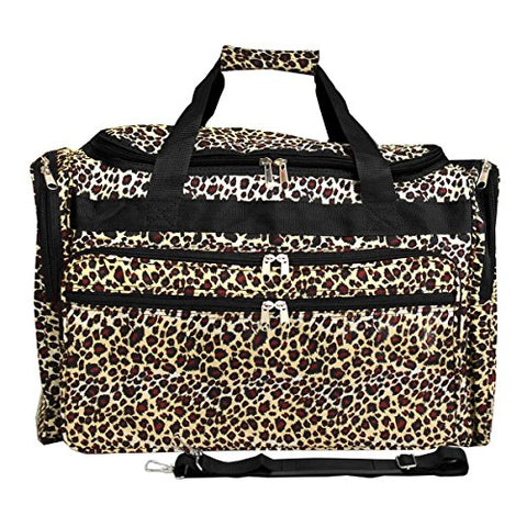 World Traveler 22-Inch Travel Duffle Bag, Leopard