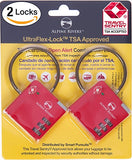 Ultraflex Tsa Approved Lock With Red Open Alert Indicator For Luggage & Gym Lockers