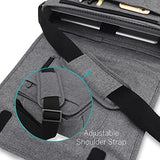 Casecrown Campus Messenger Bag (Charcoal Gray) For Microsoft Surface Pro & Rt