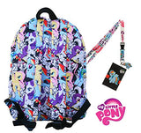 My Little Pony Backpack With Lanyard And Keychain Charm (Draw Art Version)