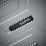 American Tourister Trip Locker Hardside Checked Luggage with Dual Spinner Wheels, Silver