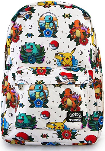 Shop Loungefly Pokemon Tattoo Backpack Cream- – Luggage Factory