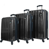 Mia Toro Spazzolato Lucido Hardside Spinner 3 Piece Set 