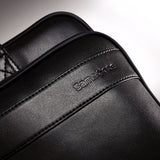 Samsonite Luggage Leather Slim Briefcase, Black, 16 Inch