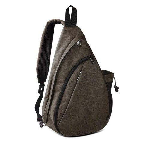 OutdoorMaster Sling Bag - Crossbody Backpack for Women & Men (Mocha Brown)