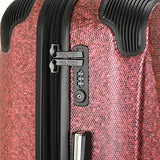Mia Toro Italy Ofena Hardside 26 Inch Spinner Luggage, Red