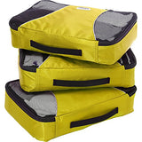 eBags Medium Packing Cubes for Travel - 3pc Set - (Canary)