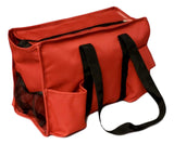 Solid Color Zipper Top Organizing Game Day Tote Diaper Bag Weekender Tailgate Can Be Personalized (Blank - Garnet)