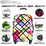 3 Piece Luggage Set Durable Lightweight Hard Case Pinner Suitecase 20In24In28In Lug3 Pc18 Color