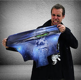 For U Designs 22-25 Inch Black Classic Flag Polyester Elastic Luggage Cover With Zipper