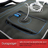 DURAGADGET Exclusive Black & Blue Tablet Compartment Case with Shoulder Strap Suitable for